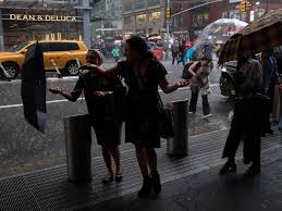 There could be heavy showers and thunderstorms through the night. Flash Floods Drenched Nyc Neighborhoods As Heavy Rain Rolled Through City Curbed Ny