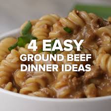 Spice this up and use 1 pound of ground sausage and 1 pound of ground beef. 1 Lb Ground Beef 4 Easy Dinners Recipes