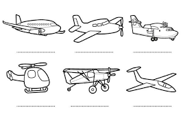 Dibujos De Aviones Para Colorear