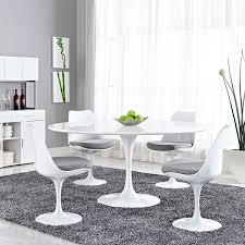 Thinking about your lifestyle and space will also impact whether you choose a contemporary or mid century modern dining table. Odyssey 60 Round White Wood Top Dining Table Eurway