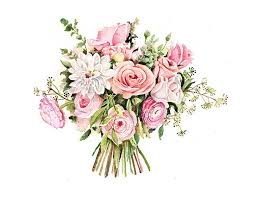 Original Custom Bridal Bouquet Painting In Watercolor Wedding Flowers Portrait Anniversary Gift Custom Bridal Bouquet Watercolor Bouquet Flower Drawing