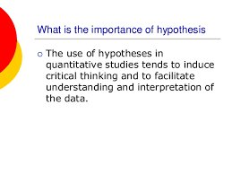 A hypothesis is a prediction of the outcome of a test. Formulating Hypothesis In Nursing Research
