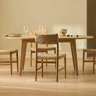 Plumas White Oak Dining Table For 6, Extendable Article