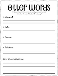 Worksheet of the day ( january 7, 2021 ) 👩teacher/creator: National Geographic Kids Sea Otters 10 Worksheets Scholastic Tpt