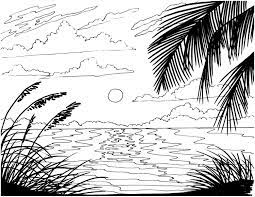 Click any coloring page to see a larger version and download it. Beach Sunrise Coloring Page Embroidery Pattern Beach Art Etsy