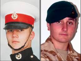 Today we remember Marine Tony Evans and Marine Georgie Sparks who were  killed in Afghanistan 27 November 2008. Both lads served with J Coy 42  Commando. The men had been conducting a