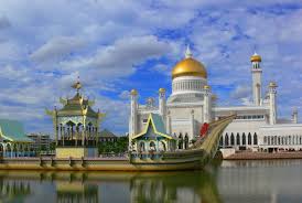 Brunei exploring the sultant s mosques. Sultan Omar Ali Saifuddin Mosque Bandar Seri Begawan Brunei Photo