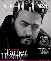 تامر حسنى يتصدر غلاف مجلة Vogue العالمية Vogue Men Vogue Singer
