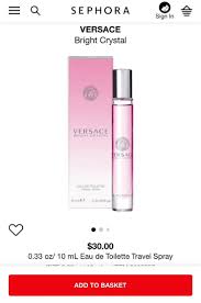 Brand New Versace Bright Crystal Travel Size Perfume 0 3 Fl Oz Msrp 30 Travel Size Perfume Versace Bright Crystal Travel Size Products
