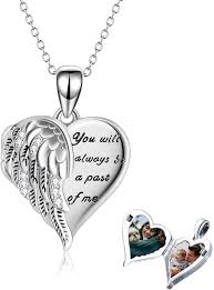 YFN Locket Necklace 925 Sterling Silver Heart Locket Necklace that Holds  Pictures for Women Jewelry Gifts