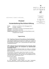 Protokoll Vorstandssitzung Wau-Holland-Stiftung