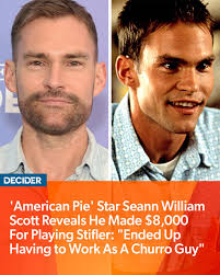 Seann William Scott went from #AmericanPie to LA Zoo churro guy. Despite  playing the iconic character of Stifler in the 2000 teen sex comedy, the  actor — who was only paid $8,000