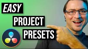 How to CREATE PROJECT PRESETS in Davinci Resolve!