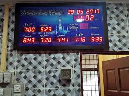 Ukuran 75 x 30 cm, harga rp. Jam Taqwim Solat Digital Dengan Azan Bacaan Ayat Quran Zikir Penghantaran Dan Pemasangan Jam Taqwim Solat Digital Untuk Masjid Di Baling Kedah