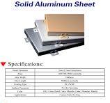 Pre-Fabrication Solid Aluminium Sheet for Curtain Wall ...