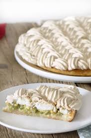 Tarte A La Rhubarbe Meringuee Empreinte Sucree Tarte Rhubarbe Recette Tarte Rhubarbe Recettes Avec Rhubarbe