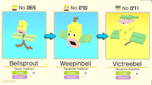 Pokemon Quest Bellsprout Evolved Into Weepinbell Victreebel Pokemon Evolution Tips And Guides Youtube