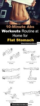 Advanced crunch that targets the entire core region. 10 Minute At Home Ab Workout Off 56