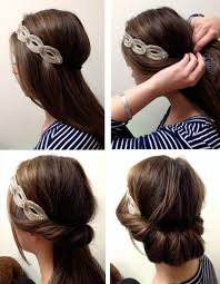 Frisuren Mit Haarband 30 Ideen Fur Einen Romantischen Look Haarband Frisur 20er Jahre Frisur Haarband Frisur Anleitung