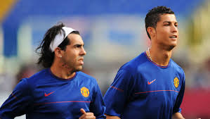 The argentine spent two years on loan at old trafford from west ham united and helped fire sir alex ferguson's side to two premier league titles and the champions. Carlos Tevez Recalls How Cristiano Ronaldo Shocked Him In Manchester United Training Ht Media