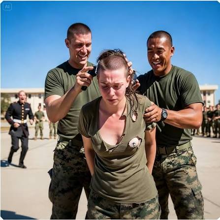Shave It All Off—She's Just a Recruit.” They Shaved Her Head for Jokes! —  Then a General Stormed In Shouting She Outranks Everyone They shaved her  head laughing. Not as punishment. Not