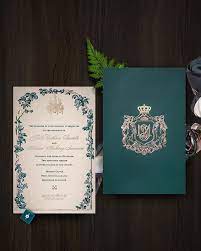 Beautiful Regal And Romantic Invitation Suite For Our Beautiful Couple S Destination Wedding Romantic Invitation Green Wedding Invitations Destination Wedding