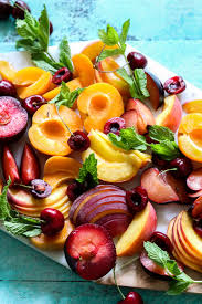 Stone Fruit Salad With Custard Cream Sauce Recipe Stone Fruit Salad Stone Fruit Fruit Salad