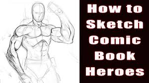 It's amazing how simple is drawing. How To Draw Comic Book Heroes Video Youtube