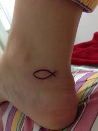 Temporary tattoos that look like the real thing. Jesus Fish Tattoo Tattoos Ankle Tattoo Small Small Tattoo Designs