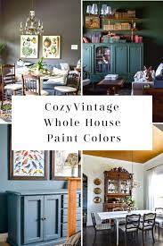 The vintage shades add authenticity. Interior Paint Colors From My Home Salvaged Living