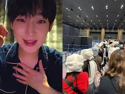 Enhypen members wear fan's beanie