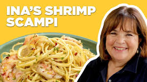 Once boiling, add the angel hair pasta (9 oz). Barefoot Contessa Makes Linguine With Shrimp Scampi Food Network Youtube