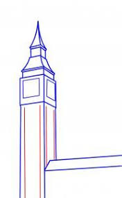 How To Draw Big Ben Step 12 Big Ben Drawing London Drawing Big Ben