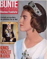 Anne Marie , Queen of the Hellenes, turns 75 ! The young Danish Princess  who became Queen of the Hellenes at 18, made , in the 60's and 70's , the  front