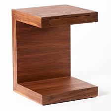 Aurelle Home Carson Wood C Shaped Accent Table Walnut Finish Brown In 2020 Walnut Side Tables Moe S Home Collection Side Table