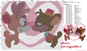 Our 1000 patterns project brings inspiration every sunday with a free collection of exclusively designed patterns to download. Bears Love Free Cross Stitch Pattern Free Cross Stitch Patterns Simple Unique Alphabets Baby