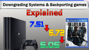 Ps4 News Downgrading Firmware On Ps4 Clarified And Backporting Of Games For 6 72 5 05 Youtube