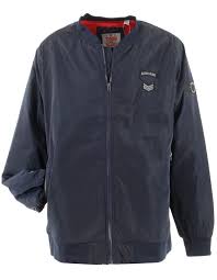 Blouson Grande Taille Homme Fort Bomber Bleu Marine Blouson Motorcycle Jacket Jackets