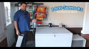 This snow cone maker crushes cubes of ice into soft snowy ice. Sno Block Ice Maker 404 1200 Sb 1 800 Shaved Ice Com Youtube