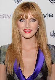 Bella Thorne Strawberry Blonde Hair Color 2017 Blonde Hair Color Blonde Hair With Bangs Golden Blonde Hair Color