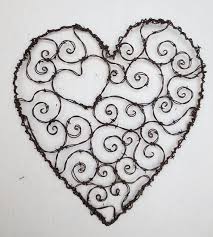 Burly Spirillian Barbed Wire Heart Of Spirals For Your Valentine Garden Trellis Avec Images Art Du Fil Art Cœur Coeur En Photo