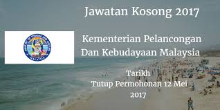 Permohonan adalah dipelawa daripada warganegara malaysia. Jawatan Kosong Kementerian Pelancongan Dan Kebudayaan Malaysia 12 Mei 2017 Kementerian Pelancongan Dan Kebudayaan Malaysia Calon Calon Malaysia Beach Outdoor