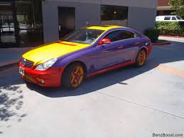 Check It Out A Multicolor Red Yellow And Purple Cls Mercedes Benz Forum