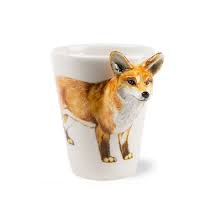 msa狐狸馬克杯 blue witch英國手繪杯fox 陶瓷杯雕刻藝術 msa玻璃雕刻藝術 咖啡杯 馬克杯 pinkoi handmade art mugs fine art ceramics