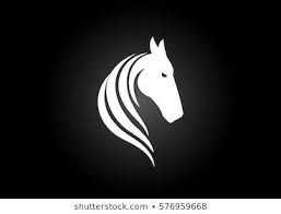 Logo Sign Icon Template White Horse Head Horses Horse Head Horse Logo