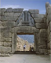 Print Of Lion Gate S Xiv Bc Greece Peloponnese Arcadia Lions Gate Lion Gate Mycenae Mycenae