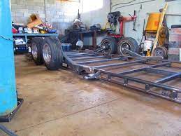 8.5′ x 24′ custom car trailer. Bagged Bodydropped Trailer Page 2 Street Source The Ultimate Custom Automotive Resource Car Trailer Homemade Trailer Car Hauler Trailer