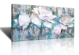 Painting abstract acrylic background modern ivory texture brown canvas home interior white artistic artwork backdrop beige colorful contemporary decorative gallery green illustration lines neutral office stylish tan trendy turquoise. Large Wall Art For Living Room Gray Green Abstract Painting Watercolor Paintings For Walls Painting Abstract White Roses Flower Floribunda Framed Canvas Prints Wall Art Decor Home Bathroom Office Deco Buy Online