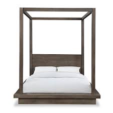 Save on home furniture for all rooms in your home. Modus Furniture Melbourne Light Wood With Platform Bed Mattress Support Dark Pine Queen Canopy Bed 8d64f5 The Home Depot