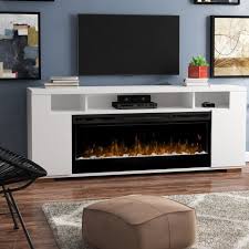Barnett Tv Stand For Tvs Up To 85 With Fireplace Included In 2020 Fireplace Tv Stand Wall Mount Electric Fireplace Electric Fireplace Tv Stand